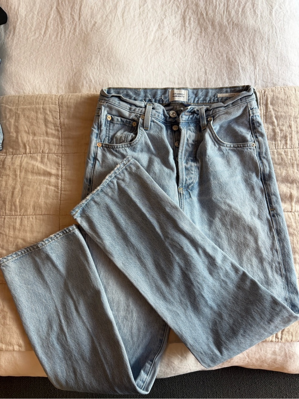 Citizens Of Humanity Light Blue Straight Leg Jeans